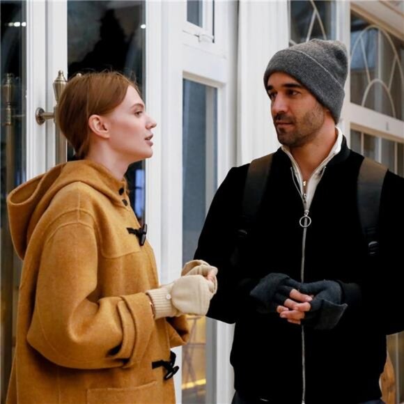 Winter Fingerless Gloves for Men Women, Convertible Warm Half Finger - Picture 5 of 6